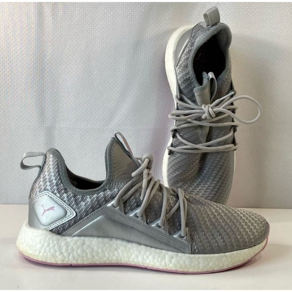 Puma Womens Nrgy Neko Cosmic Running Shoes Gray 192360-03 Textile Lace Up 10M - Picture 8 of 10